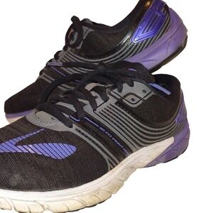 Brooks Womens Pure Cadence 6 Running Shoes Purple Black Sz 8.5 B Athletic Sporty